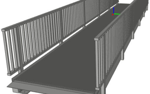 CAD-Modell Alu-Brücke