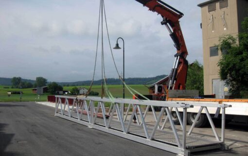 Temporäre Alu-Behelfsbrücke 2x 6 m